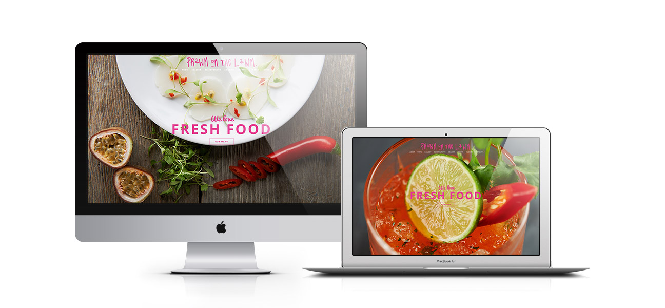 Prawn On The Lawn – Web Design